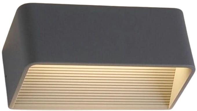 Kosilum - Quadra - Wandlamp - Grijs - Aluminium