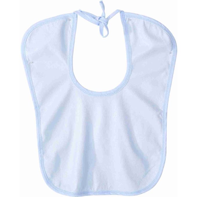 12 x 16 inch Waterdichte Volwassen Ouderen Eetkleding Wasbaar Eethulpmiddel Kledingbeschermer white