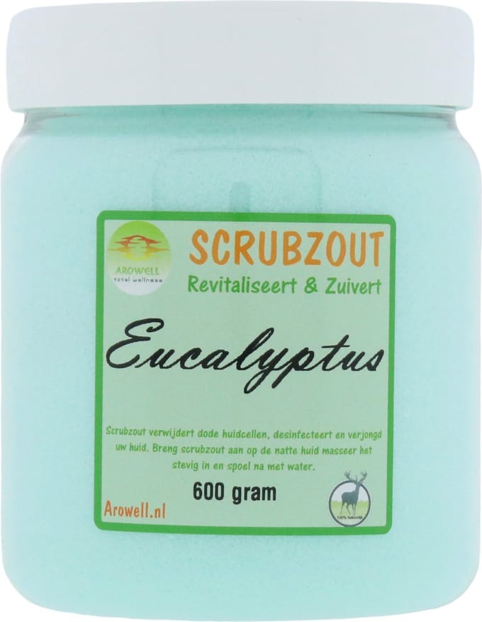 Arowell - Eucalyptus Body Scrub Scrubzout 600 gram