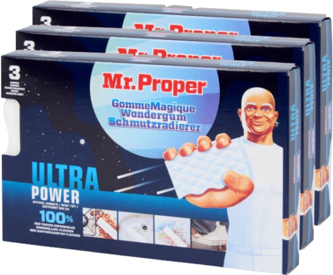 Mr. Proper wondersponzen - Voordeelverpakking - 3 x 3 stuks