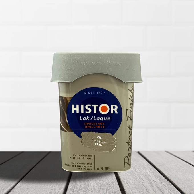 Histor Perfect Finish Lak Hoogglans 0,75 liter - Klei
