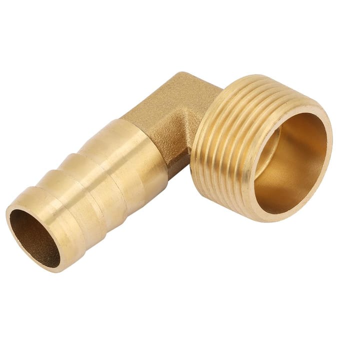 1pc 34  Male Thread Brass Elbow Barbed Coupling Connector Hose Fitting (16mm)