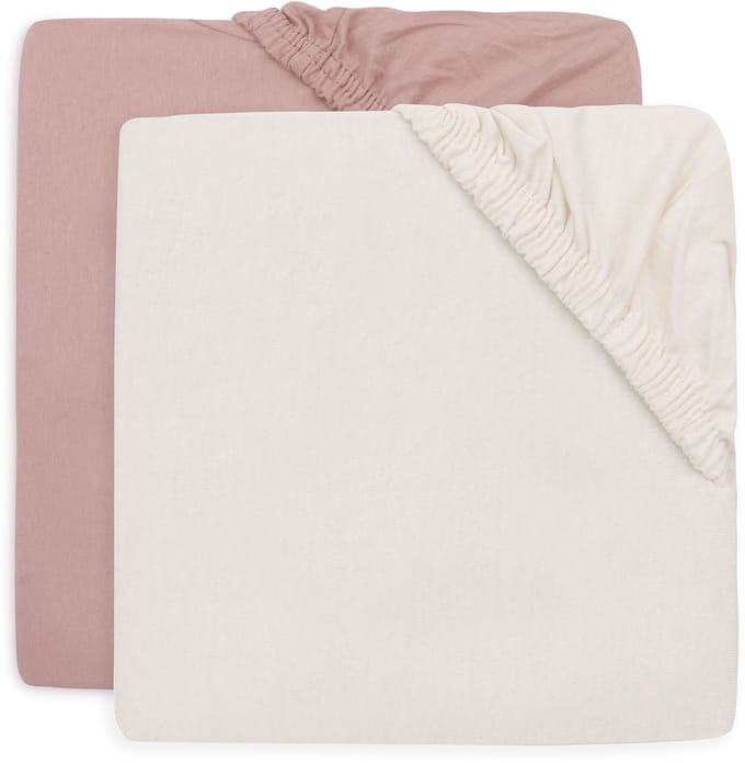 Jollein wieg/co-sleeper hoeslaken 2 stuks Wild Rose / Ivory unisex