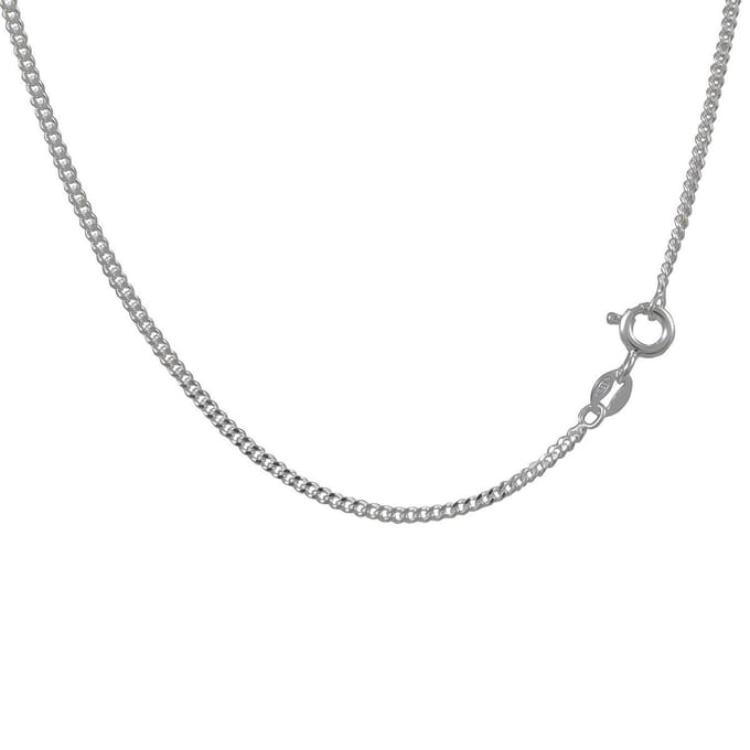 AuBor ®.  Zilveren schakelketting, 1,5 mm × 50cm