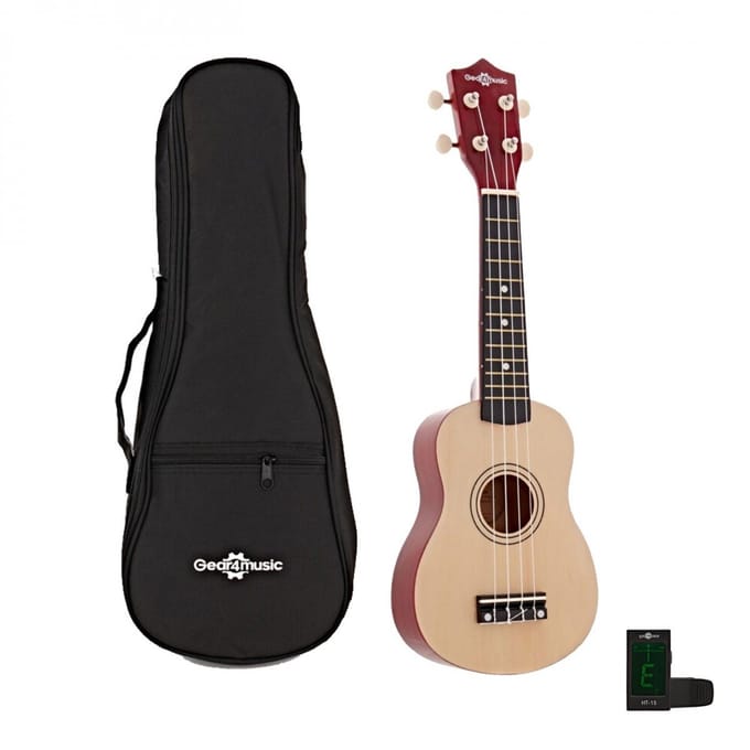 Ukulele Pakket van Gear4music, Natural