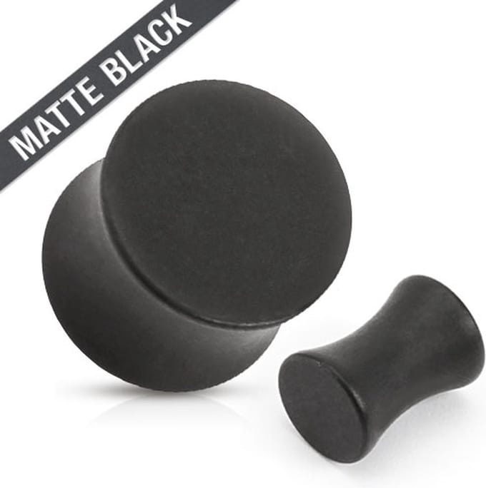 Mat Zwart Stalen Plug-3.0 mm