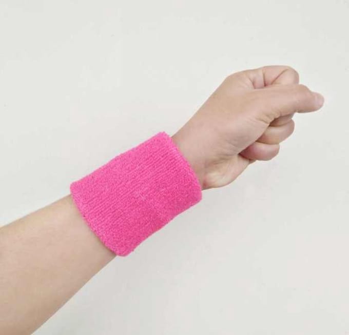 New Age Devi - Pols zweetbandjes - 2 stuks - Fuchsia