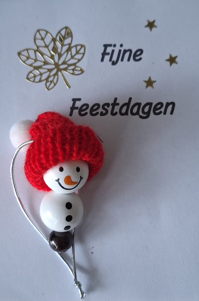 Sneeuwpop "Granaat" Boomversiering