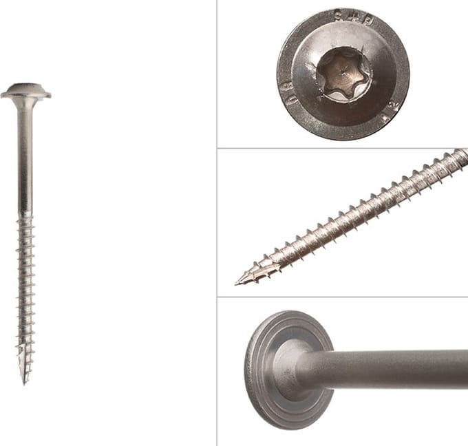 Wovar Tellerkopschroeven RVS A2 6.0 x 80 mm Torx | Doos 100 Stuks