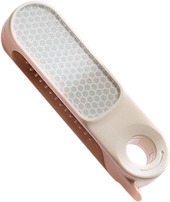 Voetrasp - Eeltverwijderaar Pedicure tool - Dode huid verwijderen - Glast Nanofine textuur - 14 cm - Wit