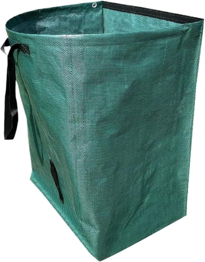 Tuinafvalzak - Afvalcontainer Buiten - Gazon Onderhoud - Halfronde Vorm - 76x55x43 cm - Groen