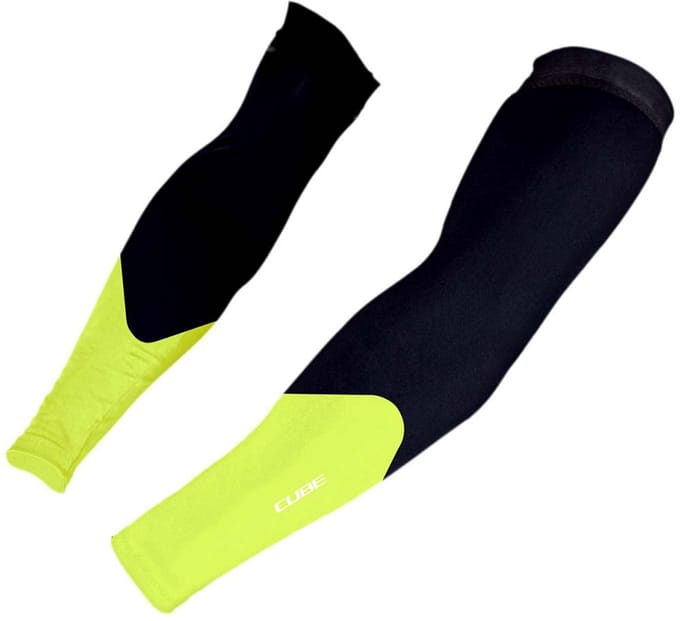 CUBE Armwarmers Fiets SAFETY NEON YELLOW M/L