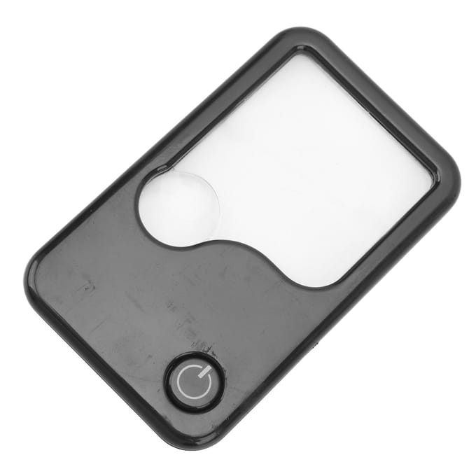 Vergrootglas Kaart Mini Draagbaar Creditcardformaat Vergrootglas met LED-licht voor Make-up Juweliers