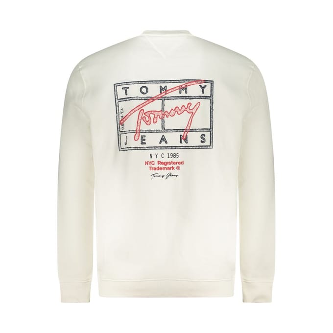 Tommy Hilfiger Witte Katoenen Heren Sweater
