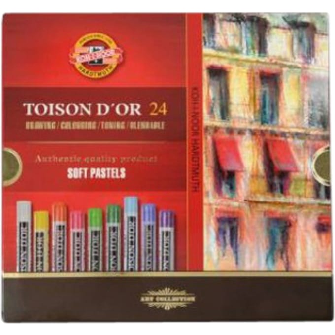 Pastelkrijt Koh-I-Noor Toison 8514 rond 24 stuks assorti