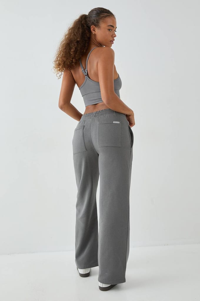Dames DSGN Studio Rechte Pijp Jogger | Charcoal | Maat: Medium