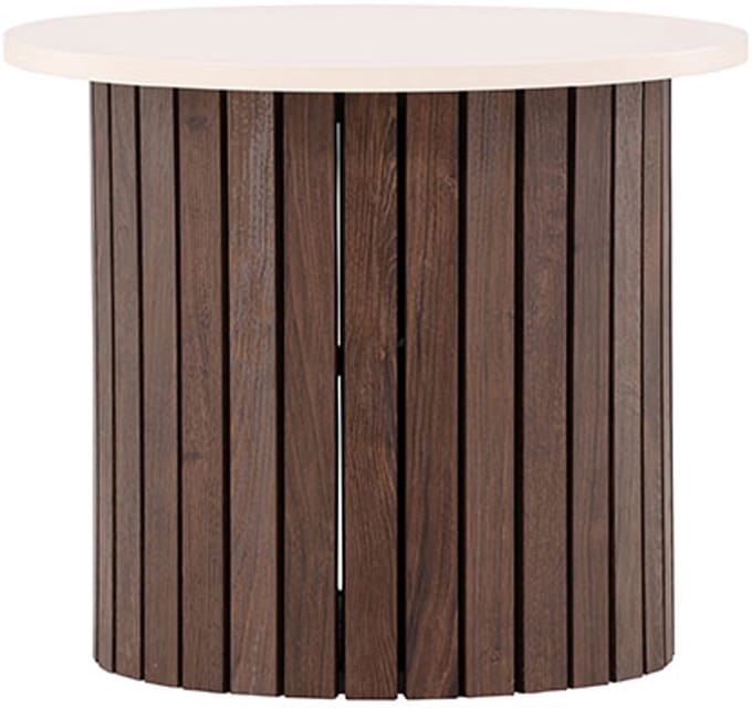 Visingsö hoektafel Ø52 cm beige.