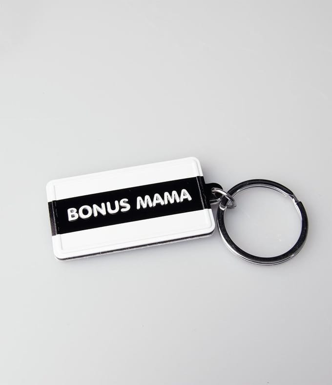 Paper Dreams Sleutelhanger Bonus Mama 13,5 Cm Zwart/wit