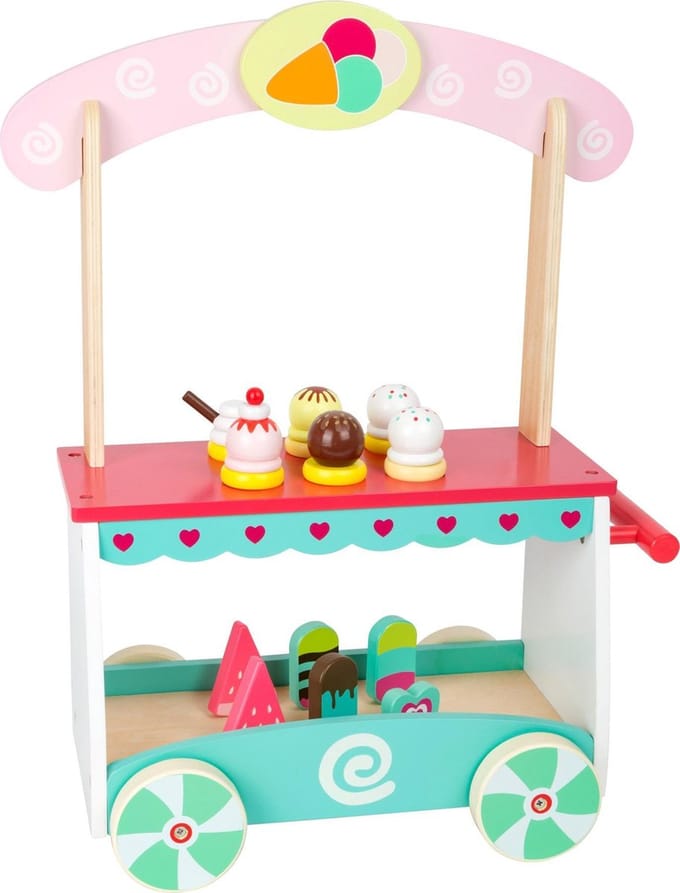 Small Foot - Wooden Ice Cream Cart with Accessories