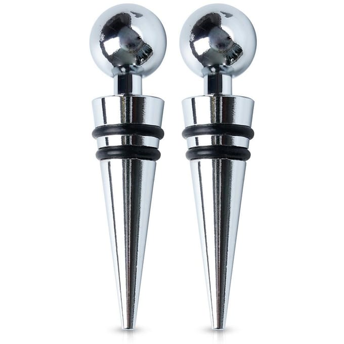 Bouchon de vin en acier 9 cm 2 pièces.