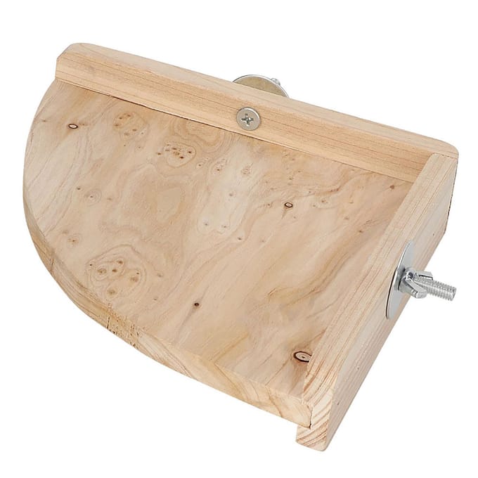 Support d'angle en bois pour cage à perroquets, hamsters, chinchillas et petits animaux white