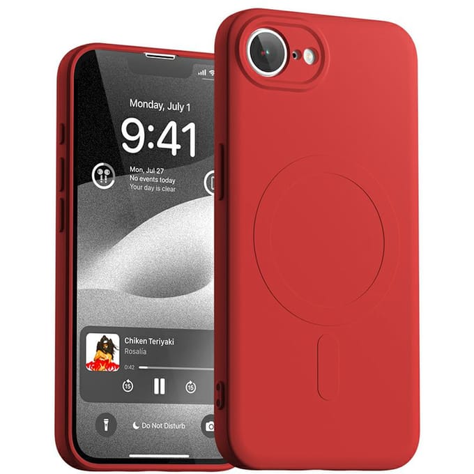 Mercury Semi-Silicone Magsafe Iphone 16E Hoesje Met Magnetische