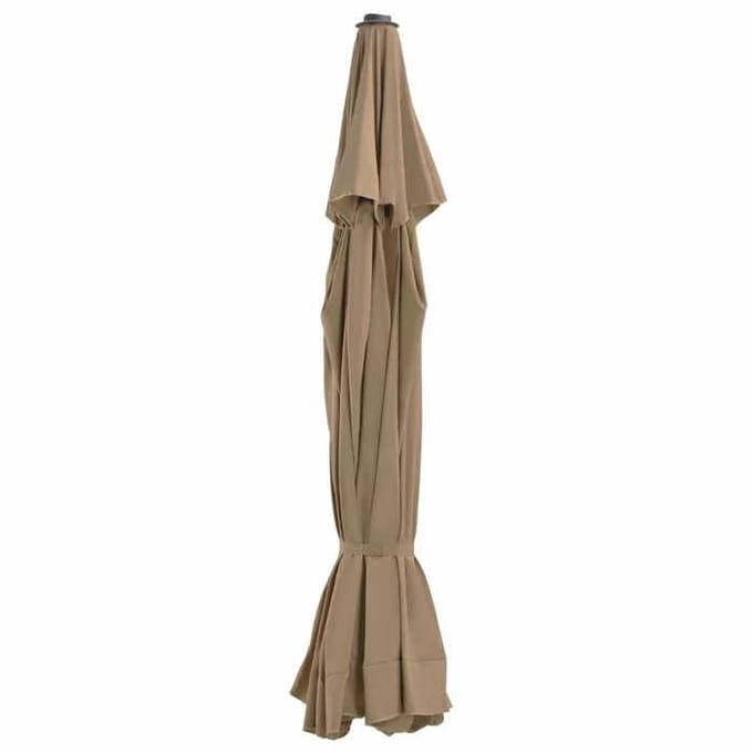 Maison Exclusive - Tissu de remplacement pour parasol d'extérieur Taupe 515 cm