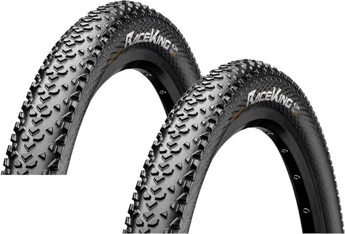 Set van 2 Fietsbanden 27.5 inch MTB Zwart Snel en Gripvast
