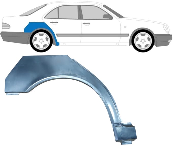 Reparatiepaneel achterspatbord voor Mercedes E-Class W210 1995-2003 / Rechts