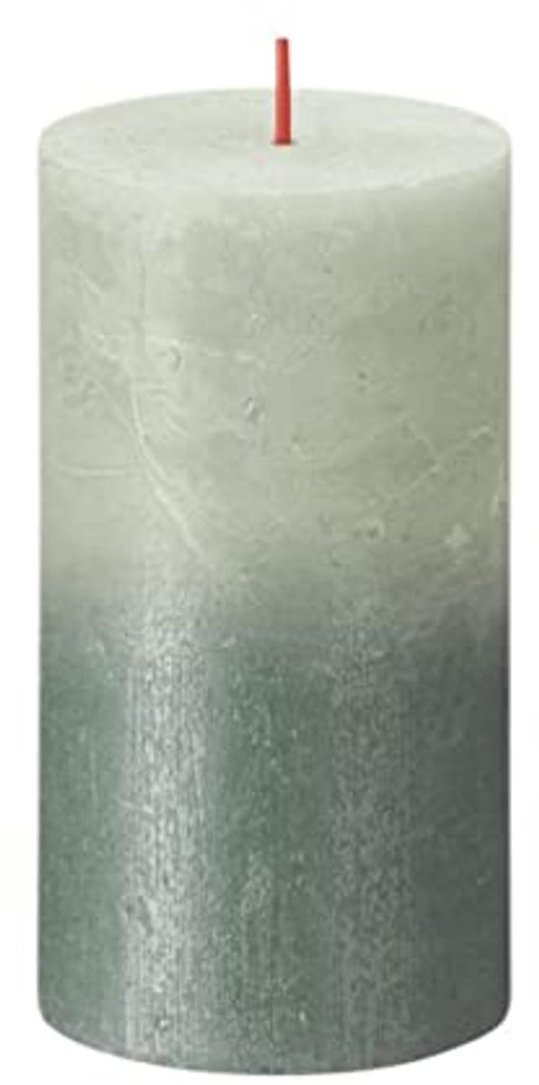 Rustieke kaars groen/blauw 130/68 - Duurzaam en sfeervol