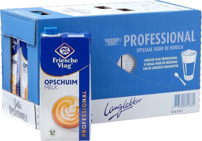 Friesche Vlag Volle Opschuimmelk - 12 x 1 liter