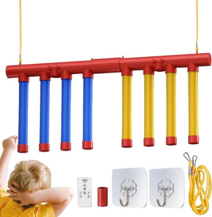 Reactiespel Vallende Stokken - Snelheidsspel Balansspel - Verbeter Coördinatie - Verstelbare Snelheid - 45 x 25 cm