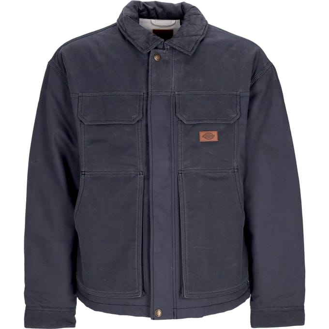 Lucas Waxed Pocket Front Jacket Herenjas antracietgrijs