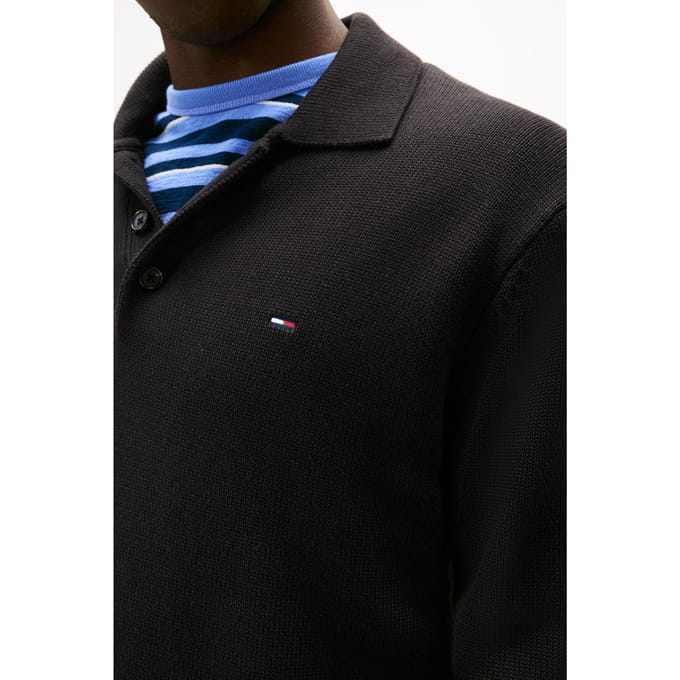 Tommy Hilfiger Slim Essential Pullover Sweater Black Größe: M | Pullover Outlet | Herren | Schwarz