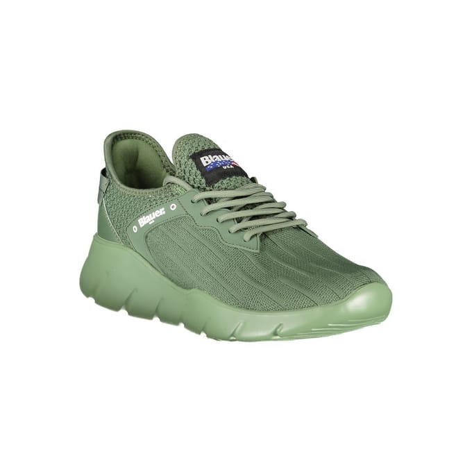 Blauer Verde Polyester Heren Sneakers