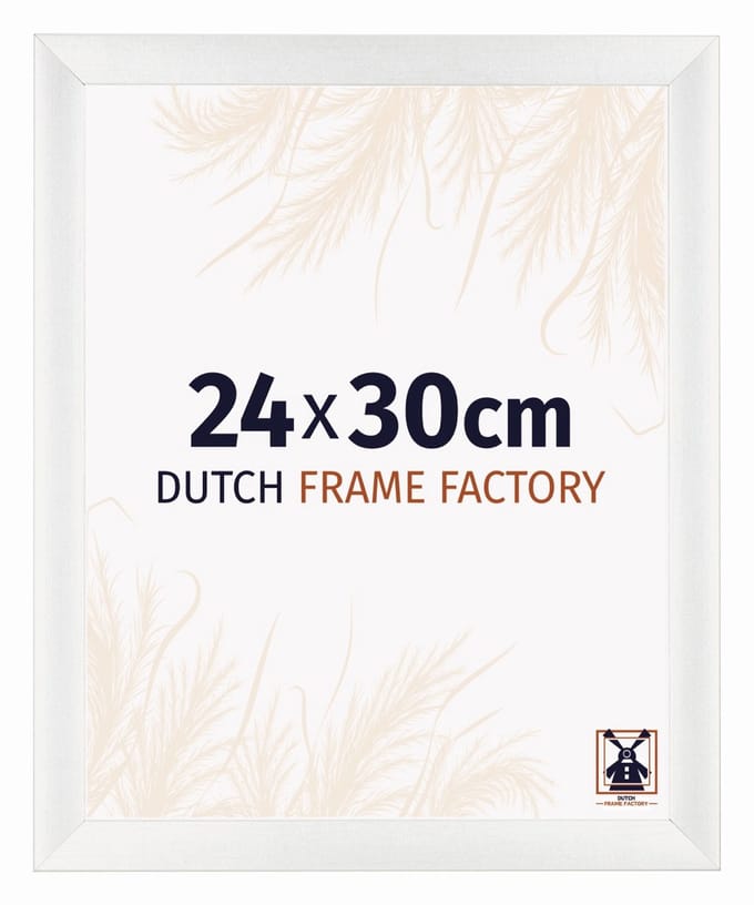 Fotolijst 24x30 cm - MDF - Wit Geveegd - Praag