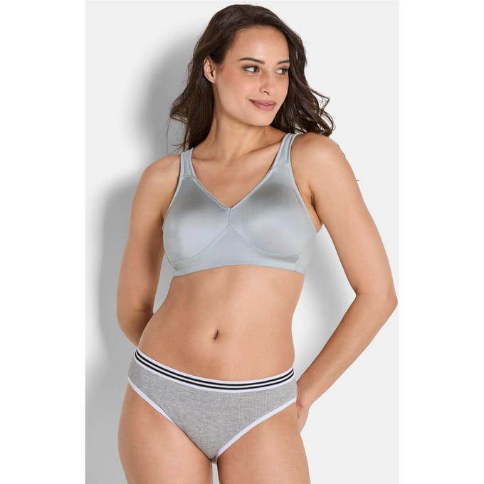 Beha zonder beugels, met softcups - lichtgrijs - Gr. 80 E van Goldner Fashion