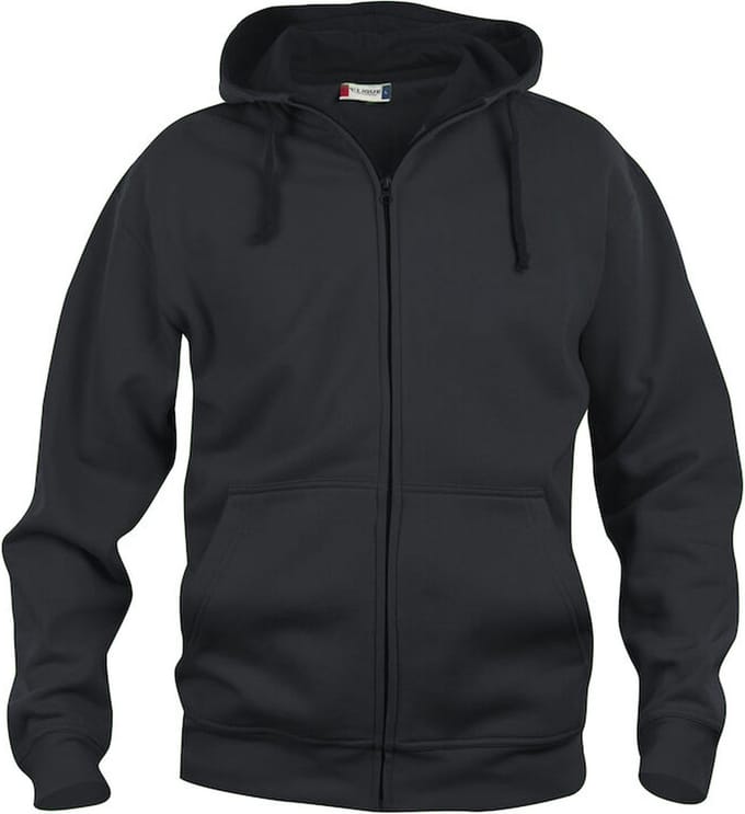 Clique Basic Hoody Full Zip 021034 - Zwart - L