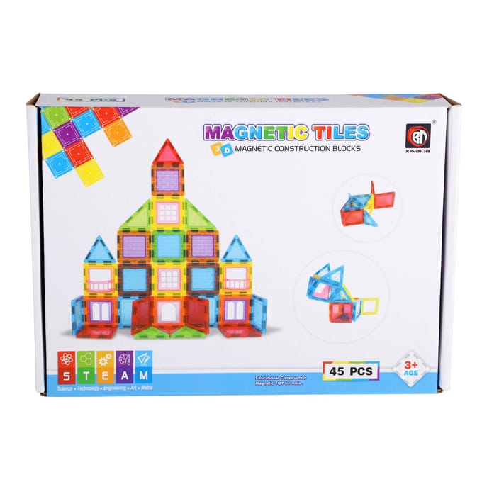 Magnetische Tegels - 45 Delig 6,5 cm