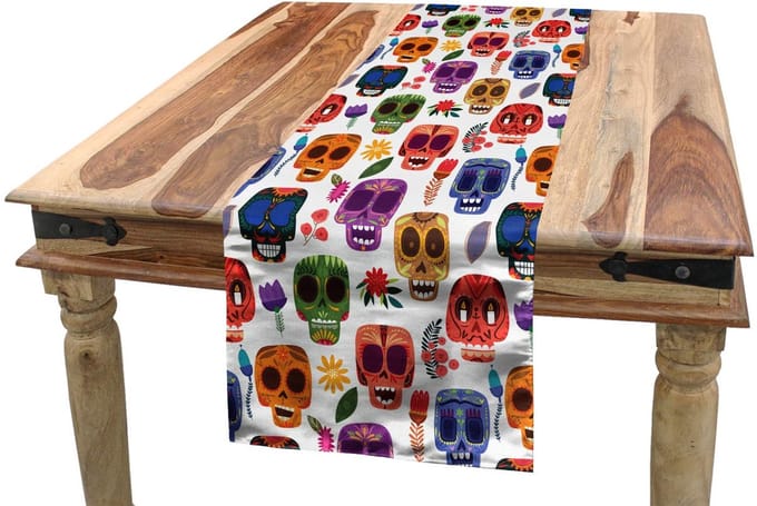 ABAKUHAUS – Houten tafelloper 40x300 cm – Kastaniebraun, Polyester
