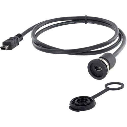 Encitech 1310-1011-01 Mini-USB 2.0 type B Chassisbus, inbouw M16 1 stuk(s)