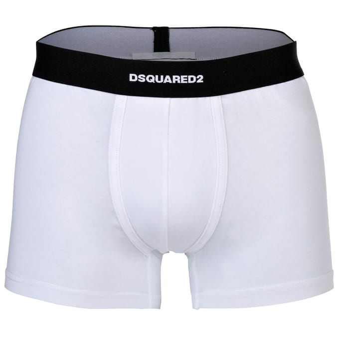 Teenslippers Dsquared DCX210070 - TWIN 2PACK TRUNK-100 WHITE