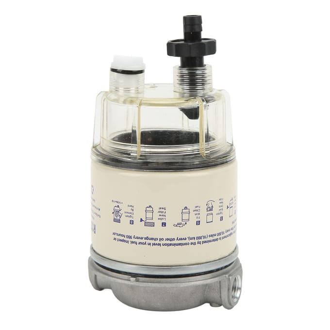 Brandstoffilter Waterafscheider 30 GPH R12T 10 Micron Filterwaarde Elektrostatische Poedercoating voor