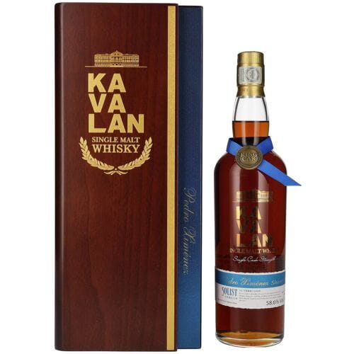 Kavalan Whisky Kavalan SOLIST Pedro Ximénez Cask 58,6% Vol. 0,7l in Holzkiste