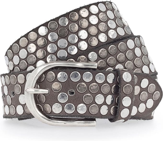 b.belt Riem Liv Ledergürtel W100 Taupe Grijs