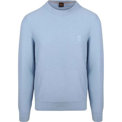 BOSS Trui Anion Blauw - Maat M - Heren - Pullovers