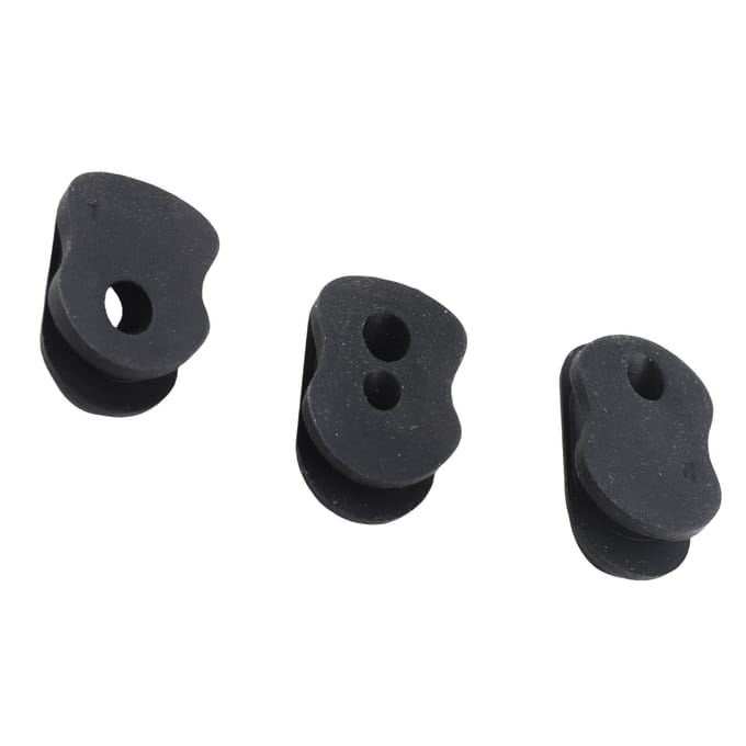 3 stuks Universele Siliconen Kabel Rubberen Stekker Elektrische Scooter Accessoires Onderdelen Geschikt voor MAX G30 black