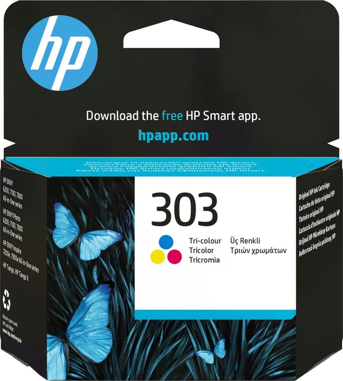 HP Inktcartridge 303 Origineel Single Cyaan, Geel, Magenta T6N01AE