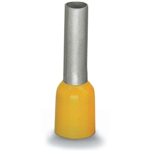 WAGO 216-208 Adereindhulzen 6 mm² Deels geïsoleerd Geel 100 stuk(s)