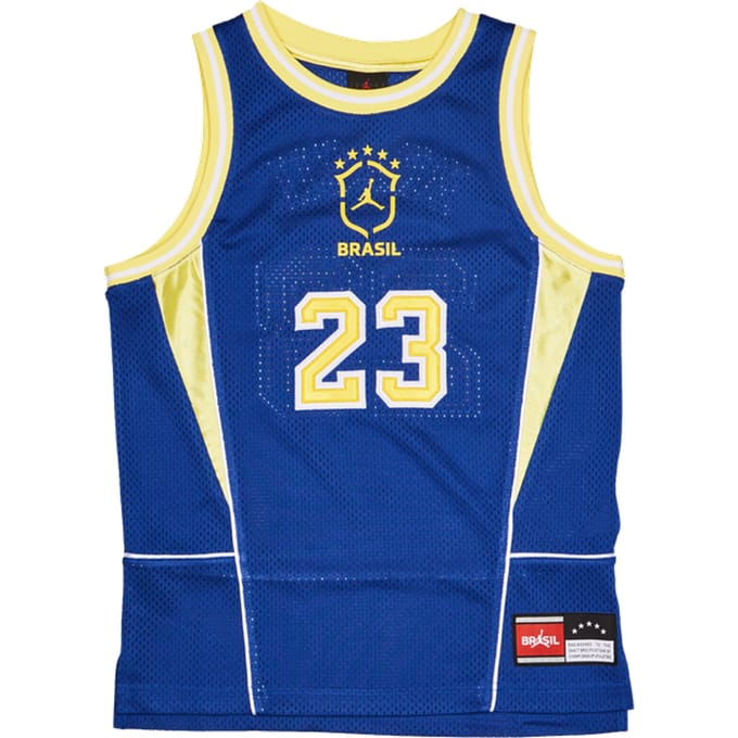 Jordan P6 Jersey T-shirts Kinder - Blauw - Maat 128 - 137 CM - Poly Jersey
